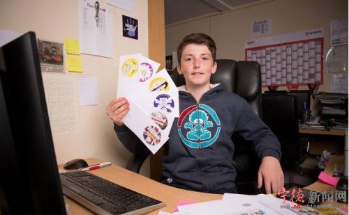 13歲男孩創業8周賺上萬元每天400張訂單