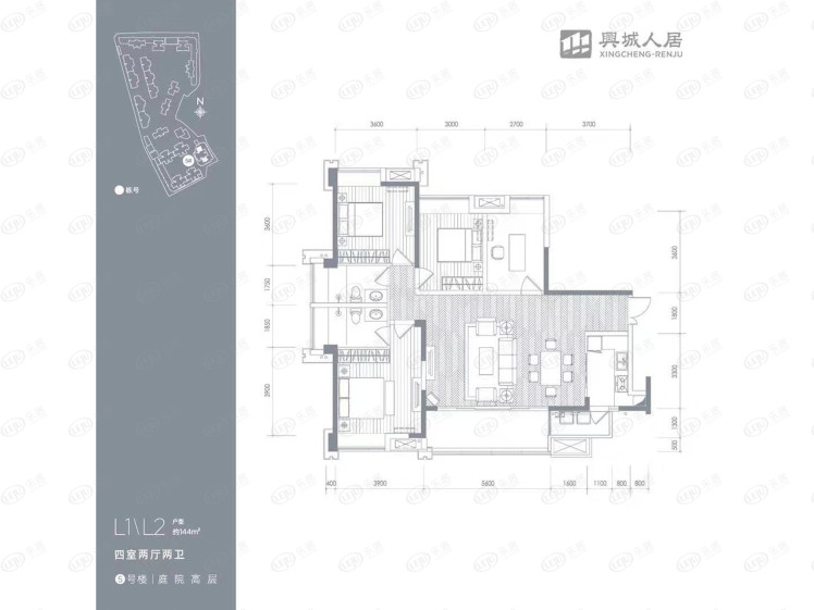 人居?xùn)|湖長島戶型圖
