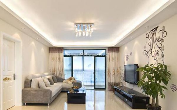 客廳及電視背景墻效果圖