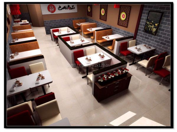 中式快餐店裝修圖片
