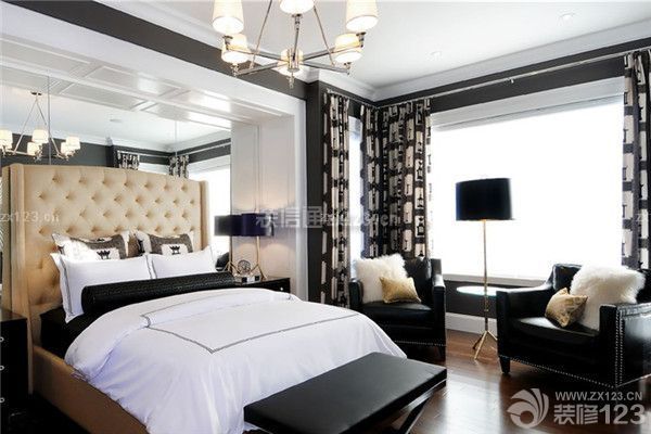 黑白家裝風(fēng)格之臥室