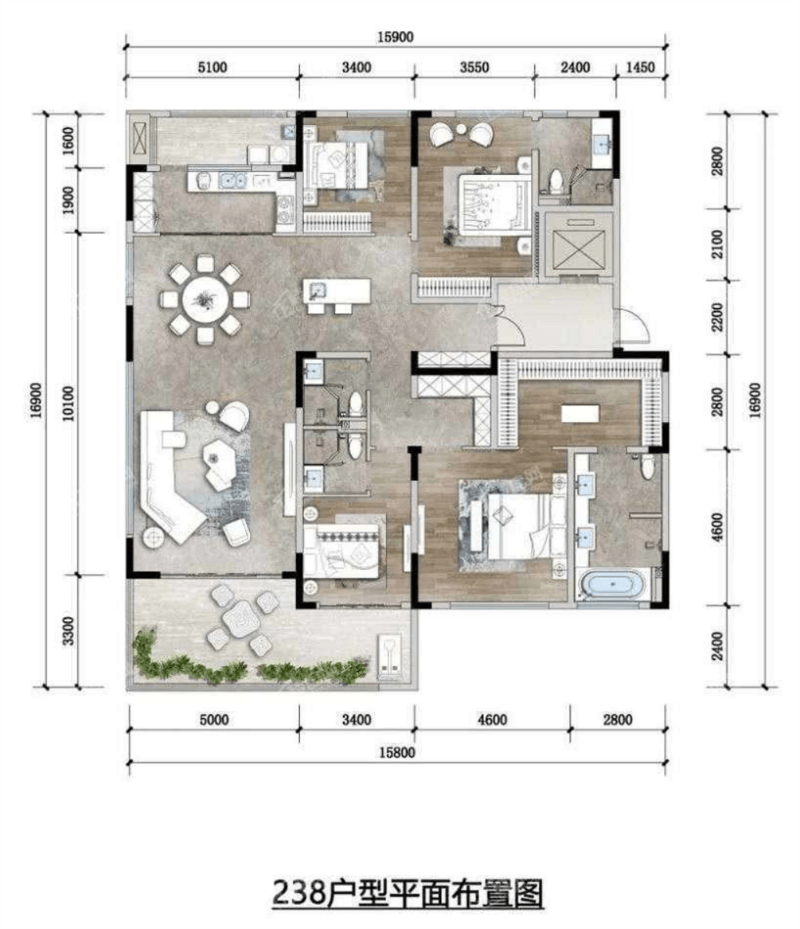 融創(chuàng)國賓雅戶型圖
